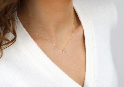 Diamantový náhrdelník 0,060 ct Paula