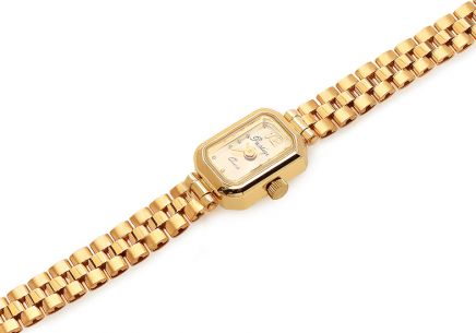 Jemné zlaté dámske hodinky Prestige