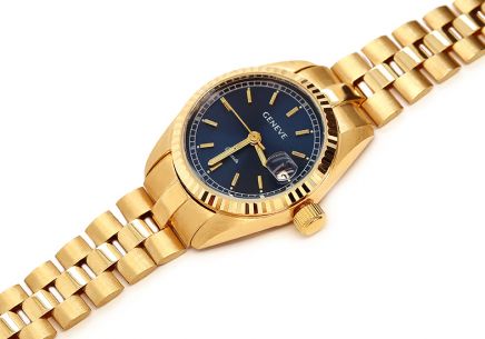 Zlaté dámske hodinky Geneve 20 mm