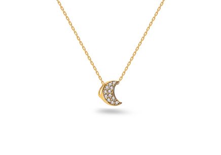Mesiačik s diamantmi 0,0360 ct