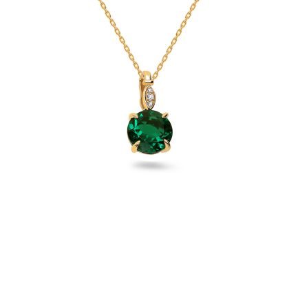 Prívesok s lab-grown smaragdom 1,83 ct Alba