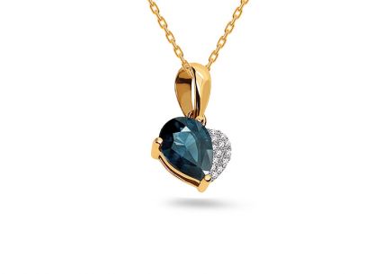 Prívesok s london blue topásom 0,86ct Ayala