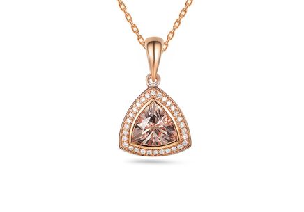 Výnimočný prívesok s morganitom 1,540 ct