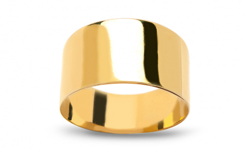 Hladký zlatý dámsky prsteň - IZ25433