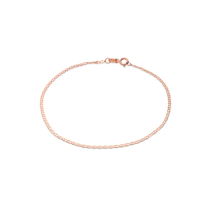 Decentný ružový náramok Marina Gucci 1,5 mm, 9K