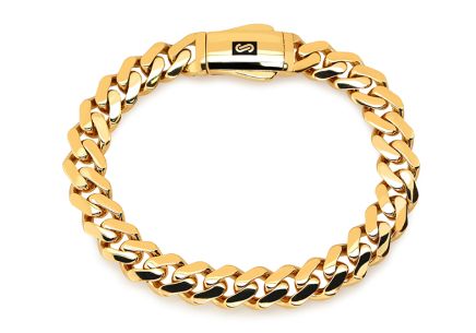 Monaco Chain bracelet Classic Plain lock 9,5 mm