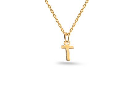 Minimalistický prívesok písmeno T