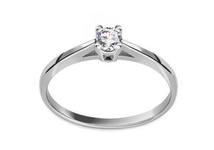 Diamantový zásnubný prsteň z kolekcie Solitaire 0,150 ct