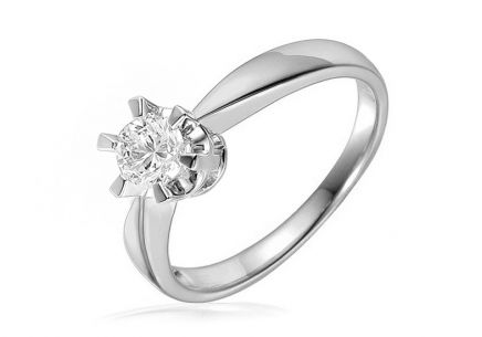 Zásnubný diamantový prsteň 0,260 ct