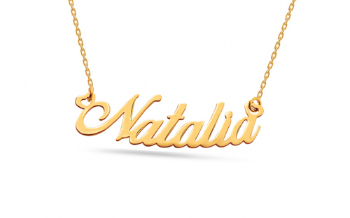 Zlatá retiazka s menom Natalia - IZ7886
