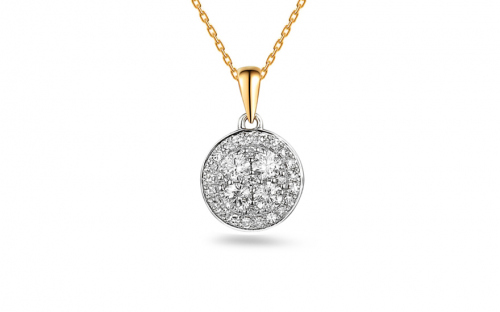 Zlatý briliantový prívesok 0.330 ct - IZBR650P